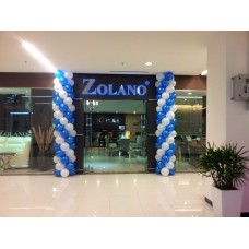 Shop entrence balloon column